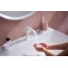 Mitigeur lavabo 110 Tecturis S Fine CoolStart avec tirette et vidage Blanc mat Réf. 73323700