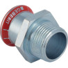 Jonction filetée D15-1/2mm, acier carbone Réf 21703