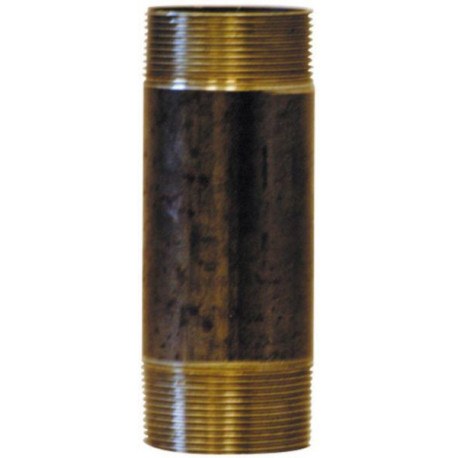 Mamelon 530 tube soudé filetage conique longueur 60mm noir D26x34 réf 530026060N