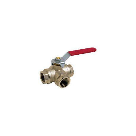 RBS laiton 3 voies en T, taraudé BSP 3/4 réf 514005