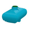 Cuve de récupération d'eau de pluie en polyéthylène à enterrer GLOBUS 10 000 EQ volume 10 000 litres équipée d'un filtre avec tamis inox kit de refoulement manchons entré/sortie 110 mm Réf. 360805