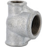 Té réduit 130R fonte malléable galvanisée femelle 26x20x26 réf.130G2620