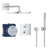 Ensemble de douche avec Rainshower Cosmopolitan 310 Grohtherm Chromé 34730000
