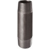 Mamelon 530 tube soudé filetage conique longueur 80mm noir D12x17 réf.530N8012