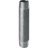 Mamelon 530 tube soudé filetage conique longueur 60mm galva D12x17 réf.530G6012
