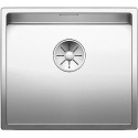 Cuve à intégrer en acier inox lisse BLANCO CLARON 450 U vidage 90 mm automatique InFino et siphon couleur brossé aspect brillant garantie à vie Réf. 521575