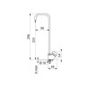 Robinet fontaine D 12 x 17 p tube rilsan 4 x 6 réf. 311TR1