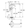 Mitigeur monocommande Bain/Douche 1/2" montage au sol GROHE Plus Supersteel Réf. 23846DC3"