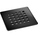 Grille WEDI FUNDO 5.1  métal noir carrée massif 115x115x5mm Réf.676800131