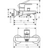Mitigeur bain/douche noir mat Réf.71440670