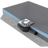 Ecoulement WEDI Fundo écoulement MiniMax extraplat DN 40 grille carrée Réf. 077000015