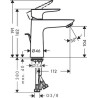 Mitigeur de lavabo Talis E 110 avec tirette et vidage Réf. 71710000