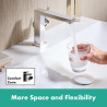 Mitigeur lavabo 110 Tecturis E  Fine CoolStart, bonde Push-Open Chromé Réf. 73020000