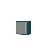 Porte pour meuble haut CLIPMETAL COLOR de 60 cm, Coloris Aluminium