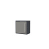 Porte pour meuble haut CLIPMETAL COLOR de 60 cm, Coloris Aluminium