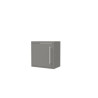 Porte pour meuble haut CLIPMETAL COLOR de 60 cm, Coloris Aluminium