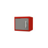 Porte pour meuble haut CLIPMETAL COLOR de 60 cm, Coloris Aluminium