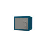 Porte pour meuble haut CLIPMETAL COLOR de 60 cm, Coloris Aluminium