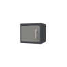 Porte pour meuble haut CLIPMETAL COLOR de 60 cm, Coloris Aluminium