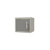 Porte pour meuble haut CLIPMETAL COLOR de 60 cm, Coloris Aluminium