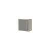 Porte pour meuble haut CLIPMETAL COLOR de 60 cm, Coloris Aluminium