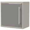 Porte pour meuble haut CLIPMETAL COLOR de 60 cm, Coloris Aluminium