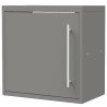 Porte pour meuble haut CLIPMETAL COLOR de 60 cm, Coloris Aluminium