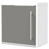 Porte pour meuble haut CLIPMETAL COLOR de 60 cm, Coloris Aluminium