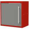 Porte pour meuble haut CLIPMETAL COLOR de 60 cm, Coloris Aluminium
