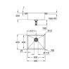 Évier en acier inoxydable K700 à encastrer par dessous Inox GROHE 31574SD1
