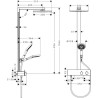 Colonne de douche SHOWERPIPE RAINDANCE E 300 1jet 350 ST réf. 27361000