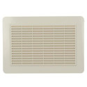 Grille d'aération spéciale façade en applique rectangulaire horizontale sable GAPM2