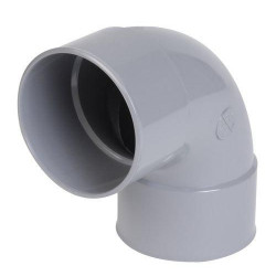 Coude femelle femelle 87°30 simple diamètre 63mm UCL88