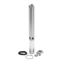 Pompe immergée pour forage 4" (D) S4 6/29 TRI alimentation électrique 400 V - 3 kW - 8,3 A débit max 6 m³/h pression maxi 112 bars raccordement 1"1/4 livrée avec 30 m de câble Réf. 706295