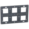 Support Batibox à vis pour Mosaic , Céliane ou Soliroc pour 2x3 postes ou 2x6 à 8 modules Ref 080266