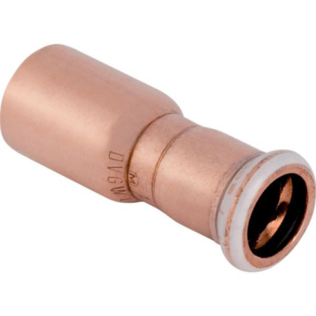 Réduction avec extrémité à emboîter D42-28mm, cuivre Réf 62317