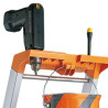 Marchepied MP Pro aluminium 4 marches hauteur de travail 2,88m Réf. 02370004