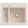 Evier SUBWAY XM vidage automatique chromé crème ceramicplus réf. 678002KR