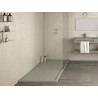 RECEVEUR BASE BETON 80 CEMENTO (200x80). Bonde standard. Grille inox. Possible rebord. Découpe sur-mesure. Réf: 53009480