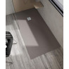RECEVEUR BASE BETON 80 CEMENTO (200x80). Bonde standard. Grille inox. Possible rebord. Découpe sur-mesure. Réf: 53009480