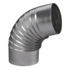 Coude aluminium diamètre 200 72° réf. 393200