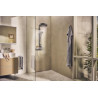 Mitigeur de lavabo encastré mural HG Metropol bec 225 mm poignée manette réf. 32526000