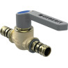 Robinet à boisseau sphérique en laiton avec poignée Mepla diamètre 20mm réf 612061002