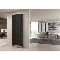 Radiateur eau chaude SAX vertical Noir satiné 1800x400x55 861 W Réf. SX118001030IR82A01