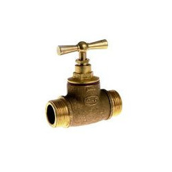 Robinet d'arrêt double mâle à purge nu 26x34 105-8H