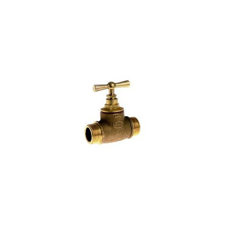 Robinet d'arrêt double mâle à purge nu 26x34 105-8H
