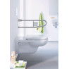 Abattant D-code blanc version longue charnières inox sans amortisseur de fermeture réf. 60310000