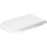 Abattant D-code blanc version longue charnières inox sans amortisseur de fermeture réf. 60310000