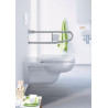Abattant D-code blanc version longue charnières inox sans amortisseur de fermeture réf. 60310000