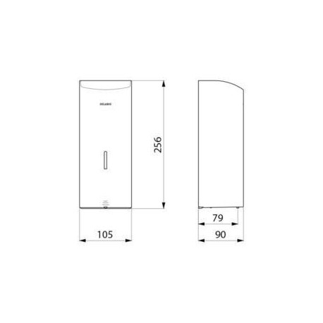 Distributeur automatique de savon liquide 1L Inox 304 poli brill Réf. 512066P